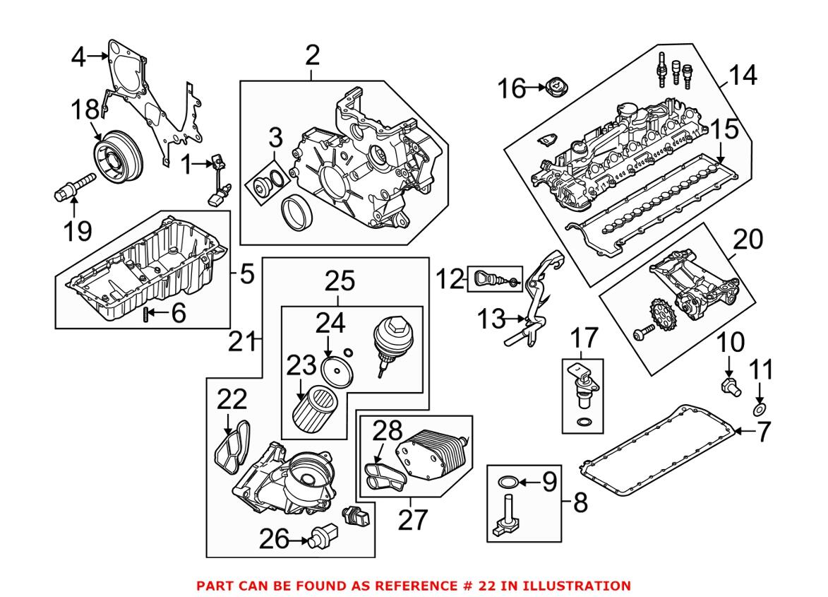 Engine Oil Filter Housing Gasket